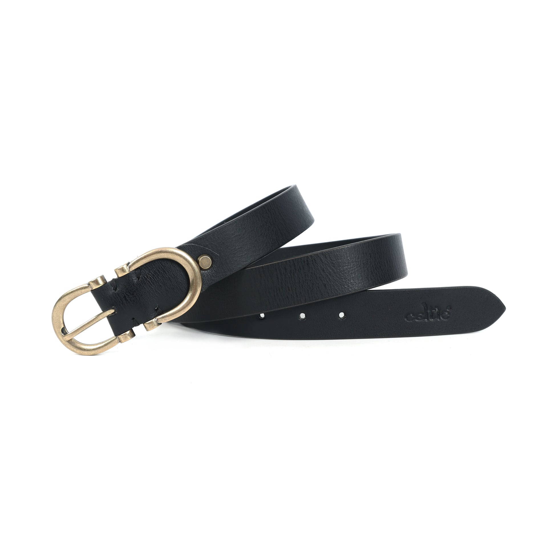 Premium New Designer Black Milled Leather Belt. LB-858