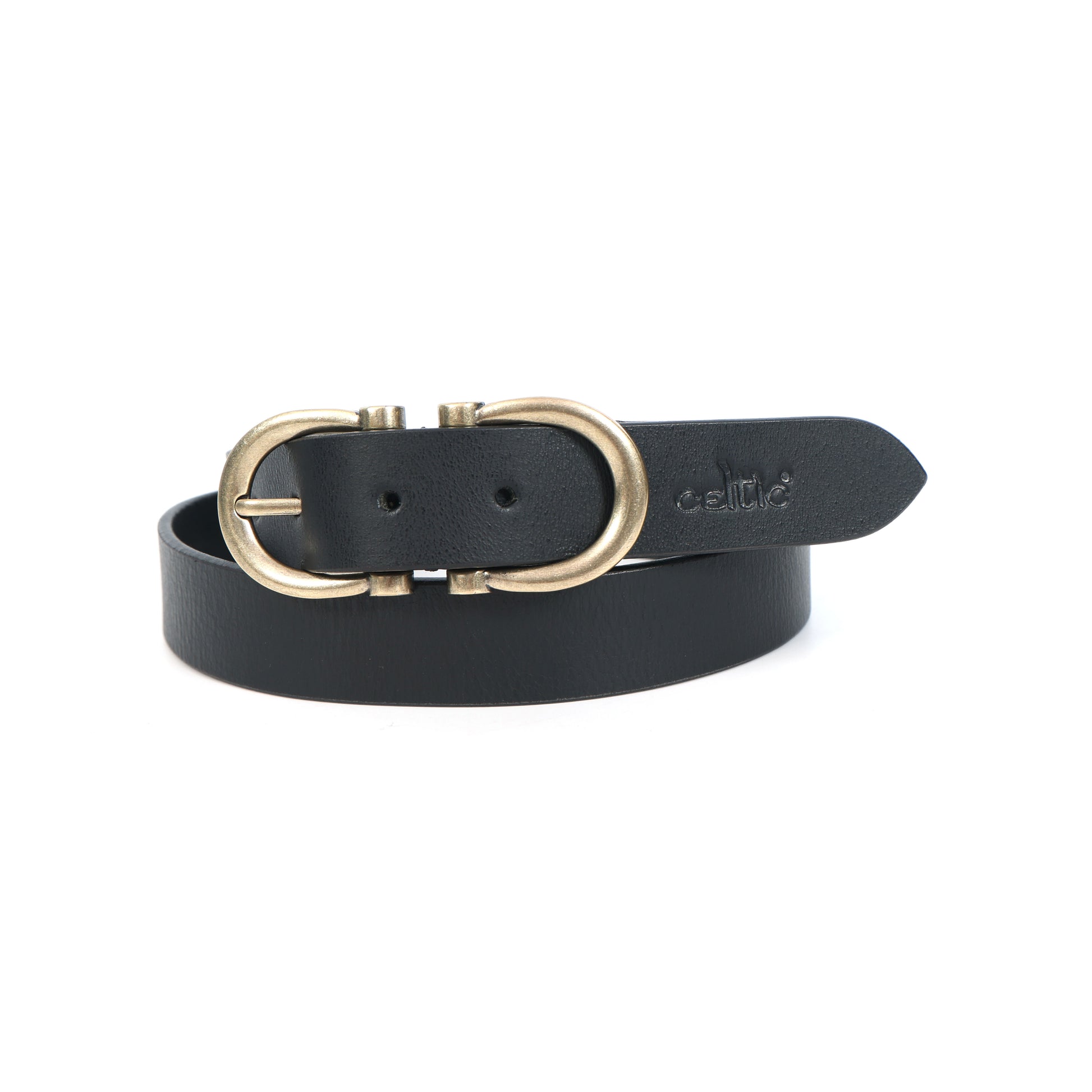 Premium New Designer Black Milled Leather Belt. LB-858