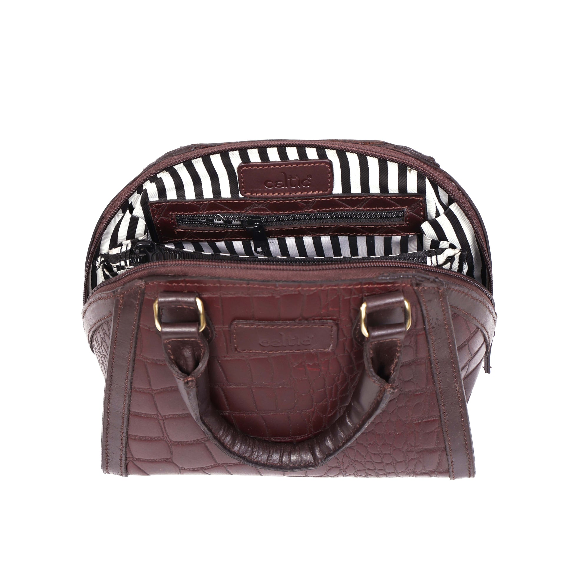 Cletic New Classic Leather Handbag with Detachable Sling Strap  Elegant & Versatile Art: BG-1597