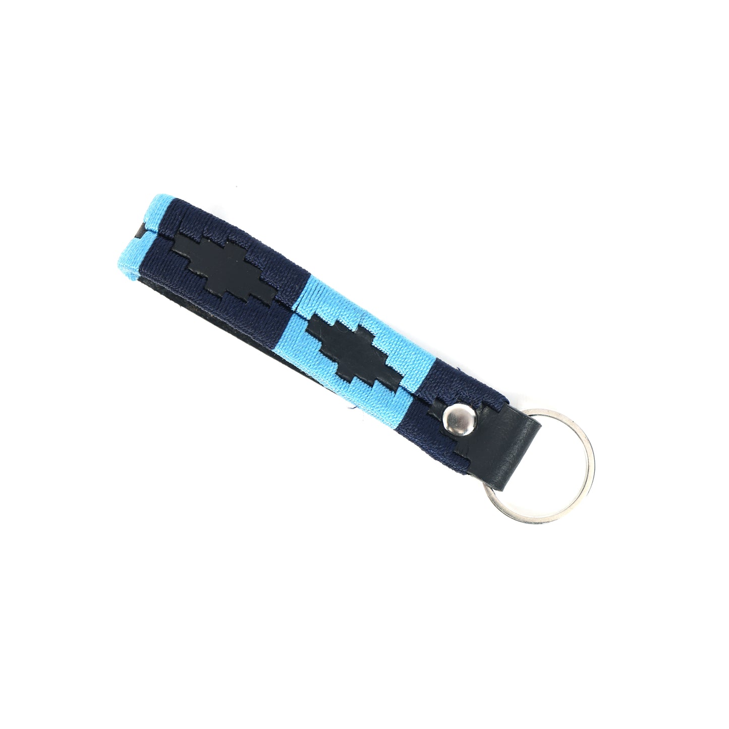 Premium Black Leather Belt with King Buckle & Blue Stitching Stylish & Durable.LB-873