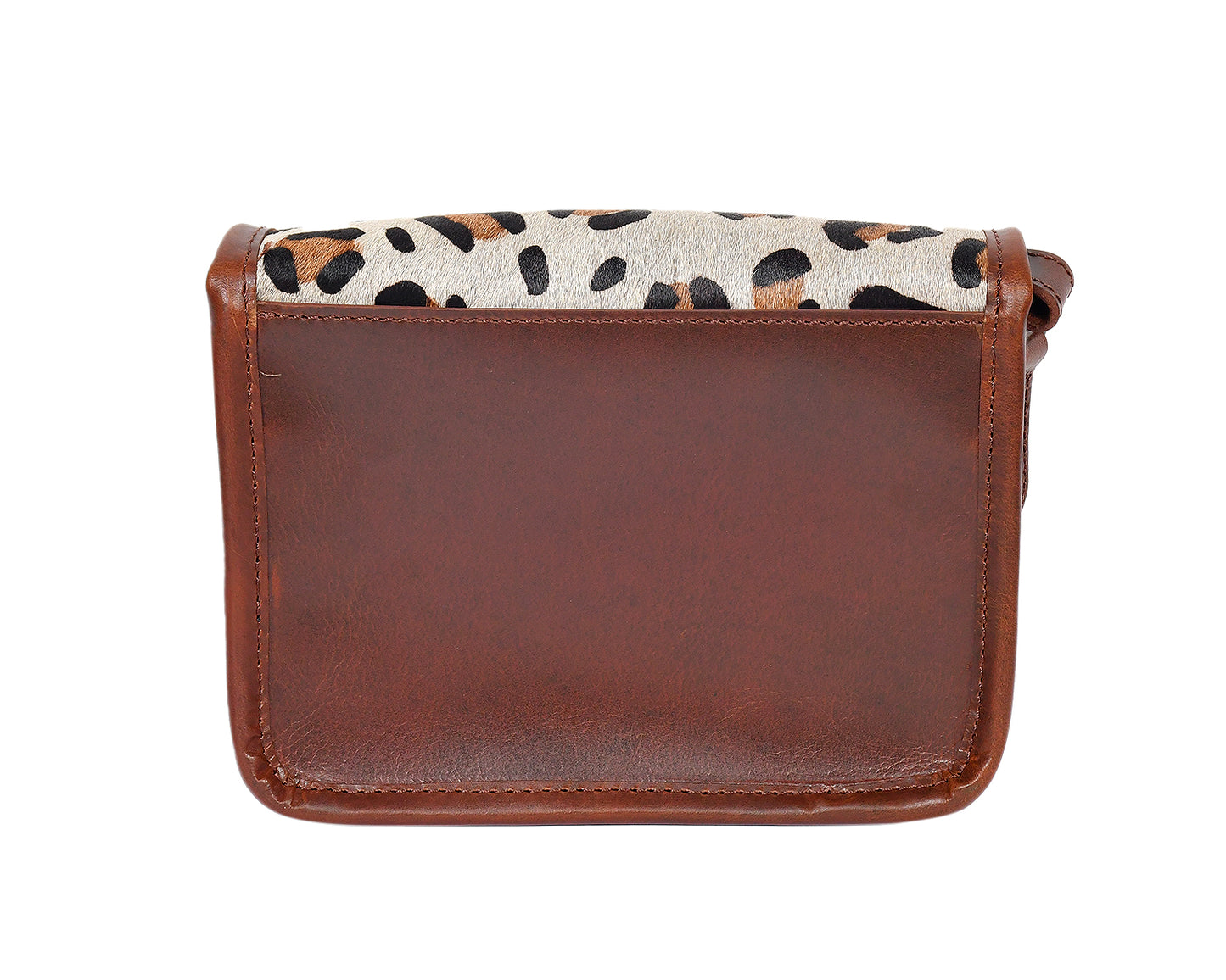 Celtic brown color leather with hair on leather sling bag for women and girls | Party wear . - CELTICINDIA