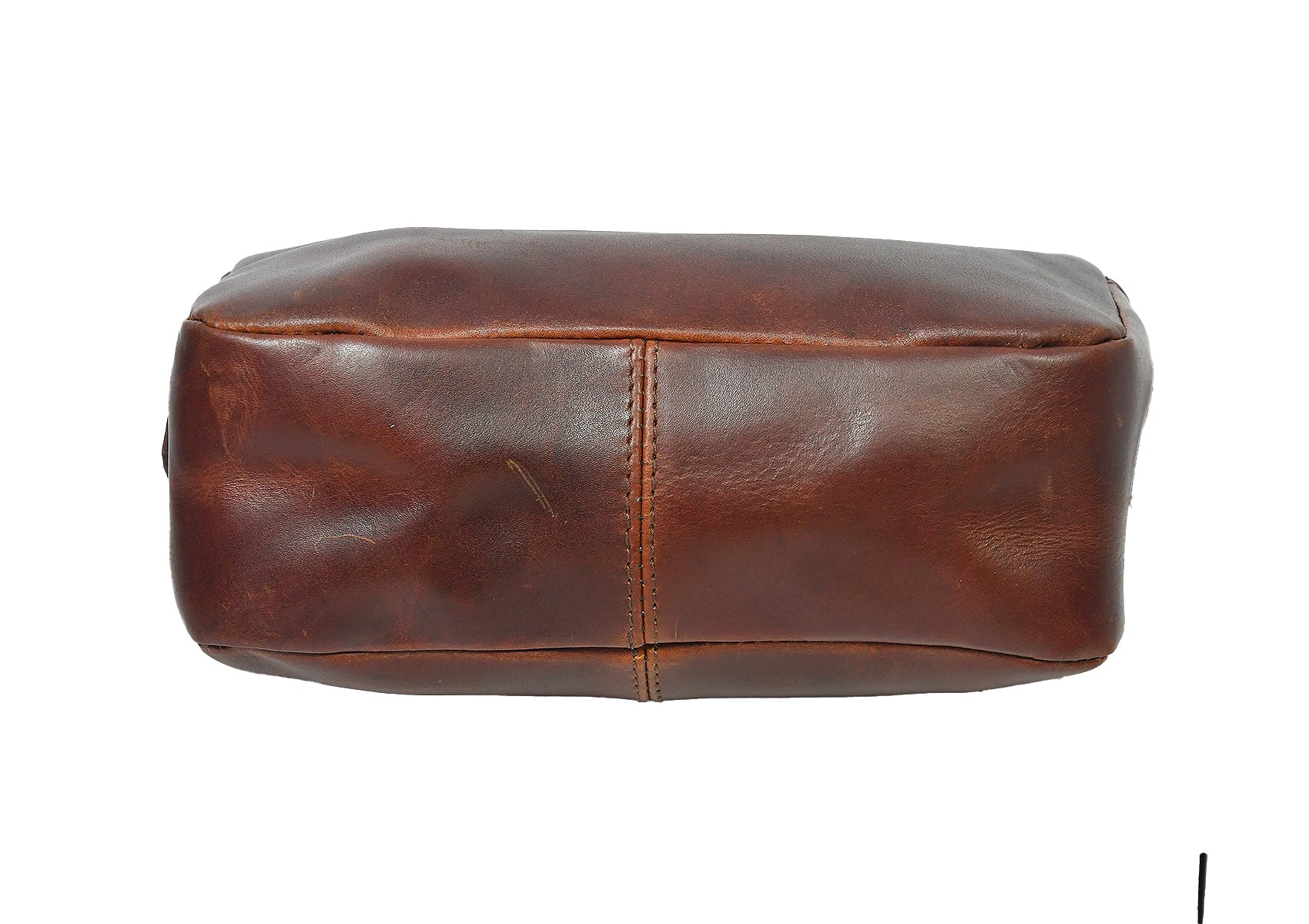 Premium genuine Leather Unisex Crossbody Bag with Dual Zipper Compartments