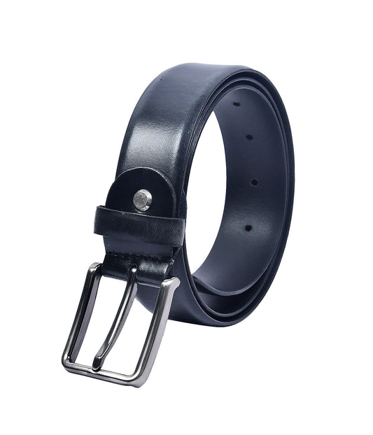 Pure Black Premium Leather Belt - CELTICINDIA