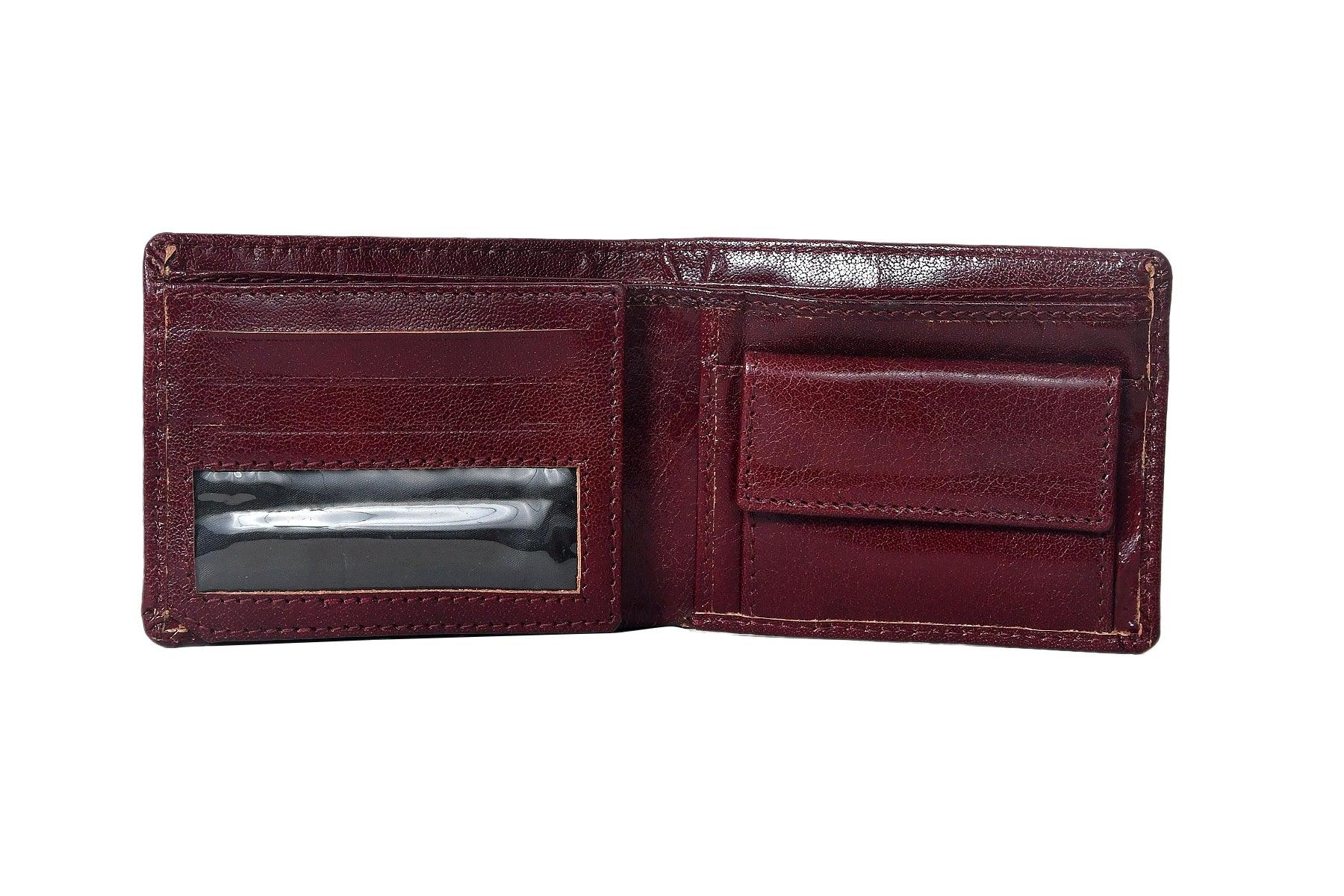 Celtic Dark Brown Color Pure Leather Wallet For Men - CELTICINDIA