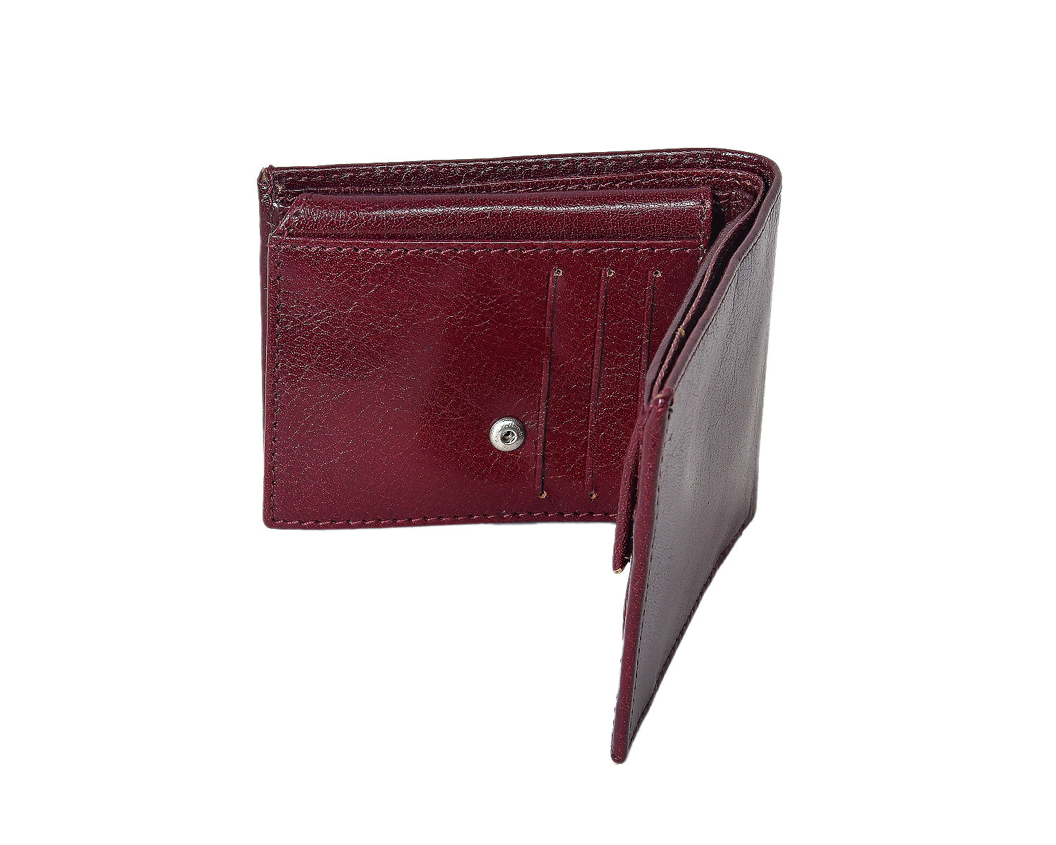 Premium Genuine Leather Bi-Fold Wallet for Men with Card Slots & Cash Compartment