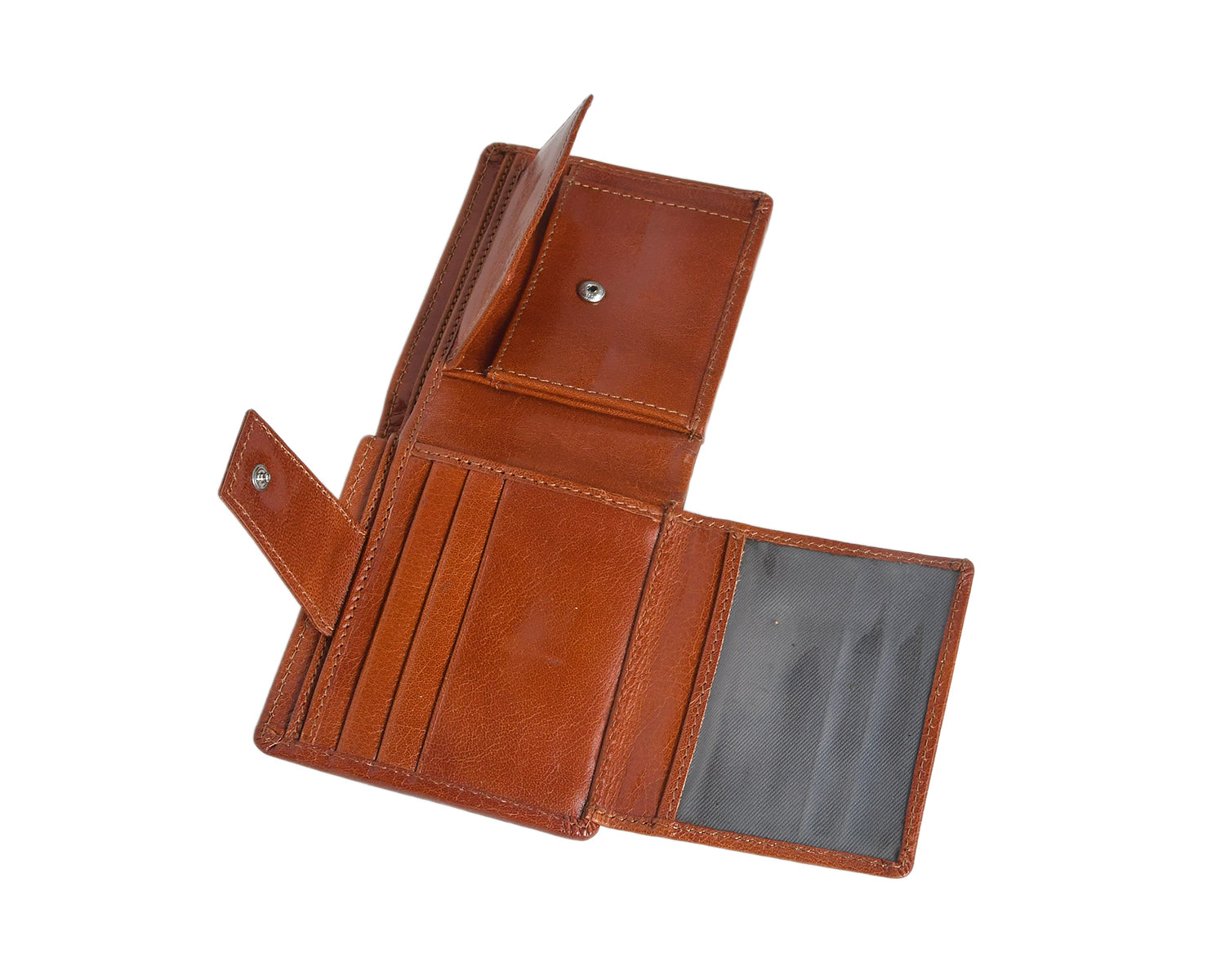 Premium Export Quality Genuine Leather Wallet for Men | Multiple Card Slots & Zip Coin Pocket