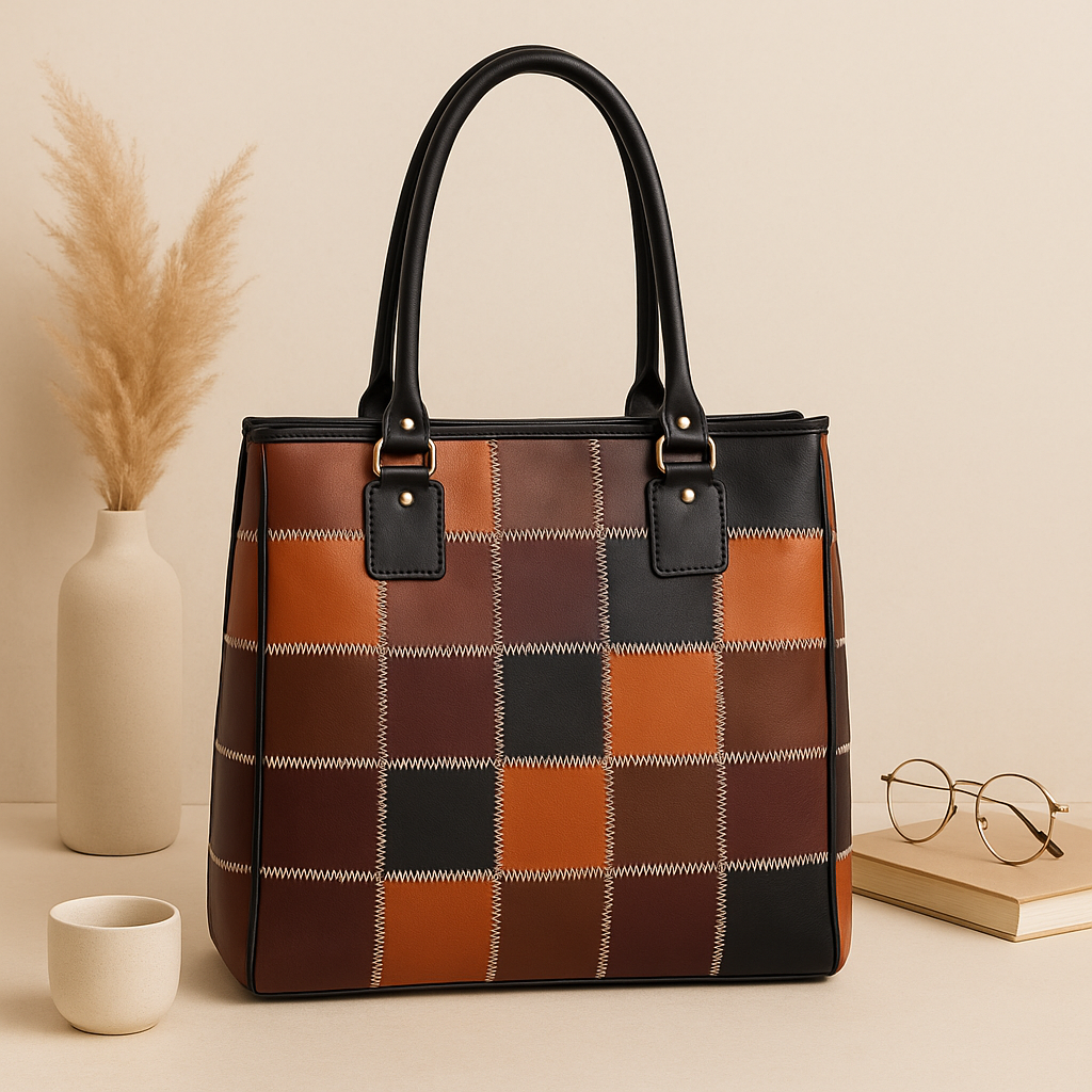 "Zigzag Chic: Elevate Your Style with Our Trendy Tote Bag!" Art: BG-1307-Z