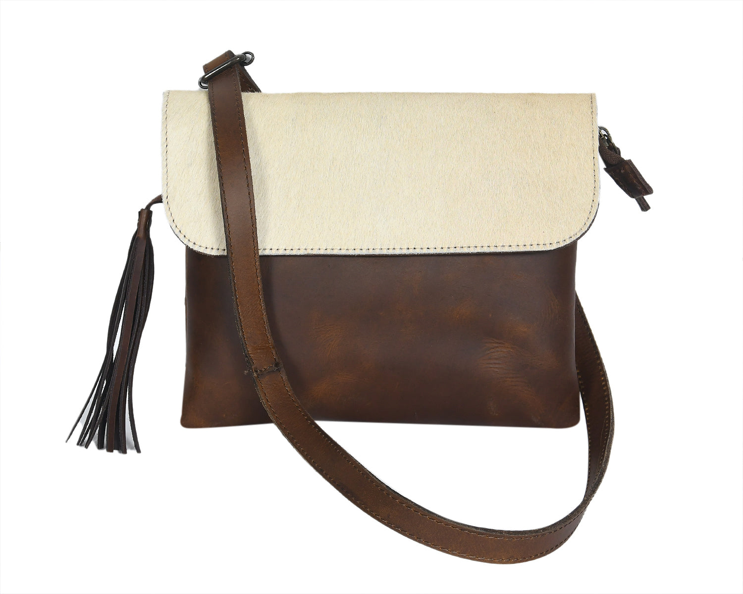 Celtic White And Tabaco Color Sling Bag