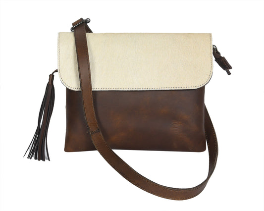 Celtic White And Tabaco Color Sling Bag - CELTICINDIA