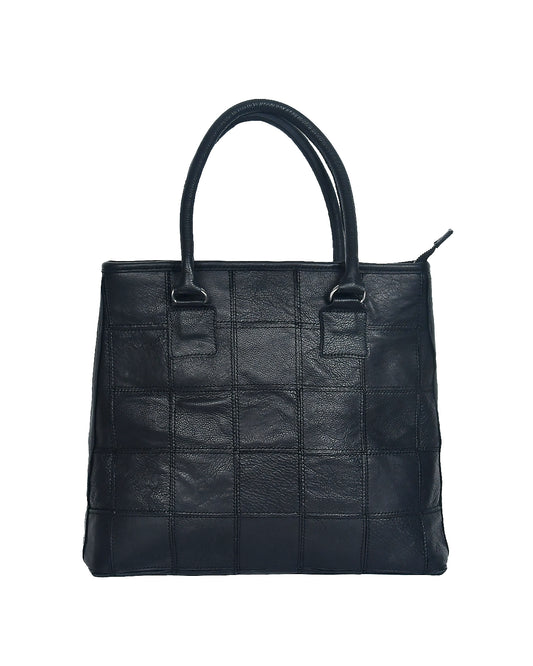 Black Premium Tote Leather Bag - CELTICINDIA