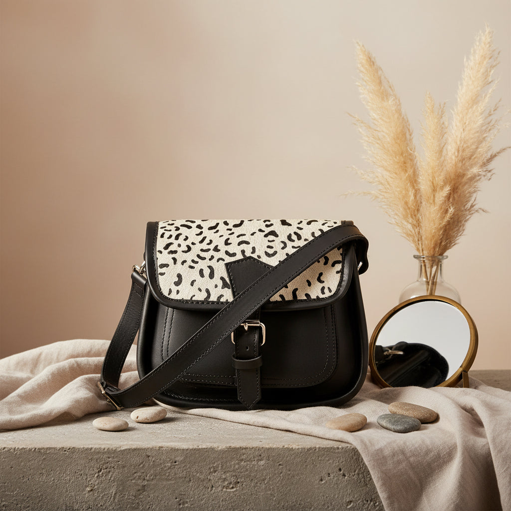 Celtic Black Premium Leather Bag | Trending Sling Bag - CELTICINDIA