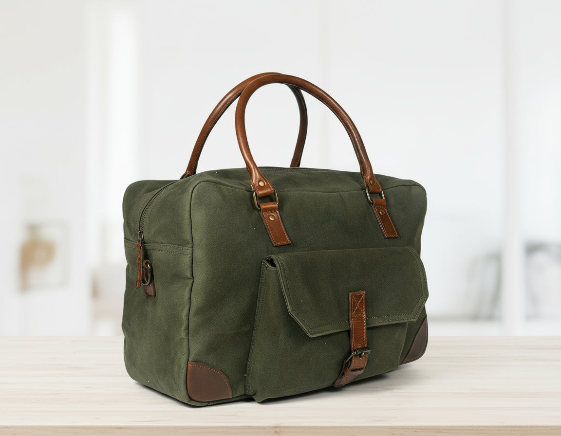Elevate Your Travels with Our Stylish Canvas Duffle Bag. - CELTICINDIA