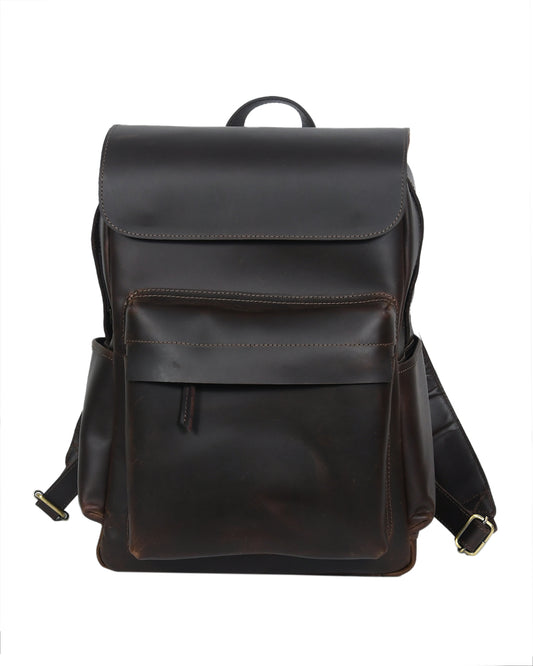 Timeless Elegance: Brown Leather Backpack - Your Perfect Companion. - CELTICINDIA