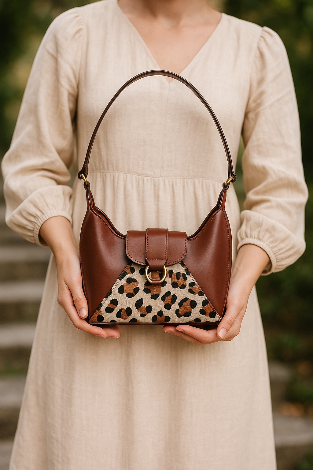 Brown Leather Shoulder Bag - The Perfect Blend of Style and Functionality. Art: BG-1457