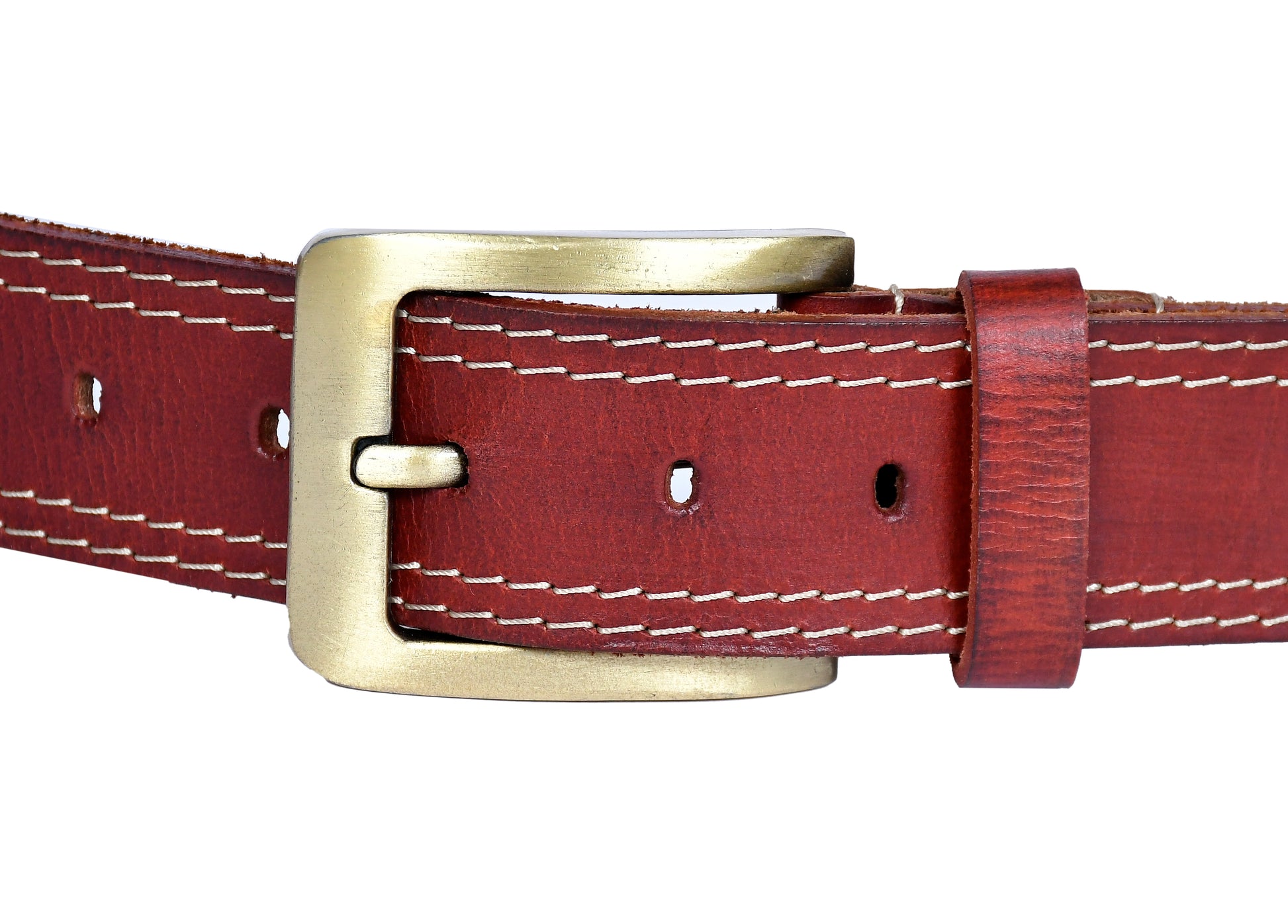 Celtic Premium Red Leather Belt - CELTICINDIA