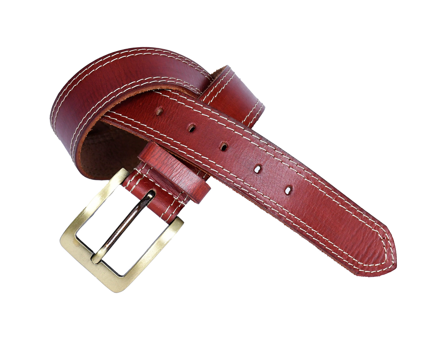 Celtic Premium Red Leather Belt - CELTICINDIA