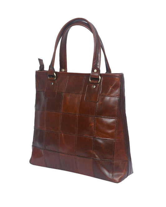 Celtic Premium Tote Leather Bag | Color Brown | Gift Bag - CELTICINDIA