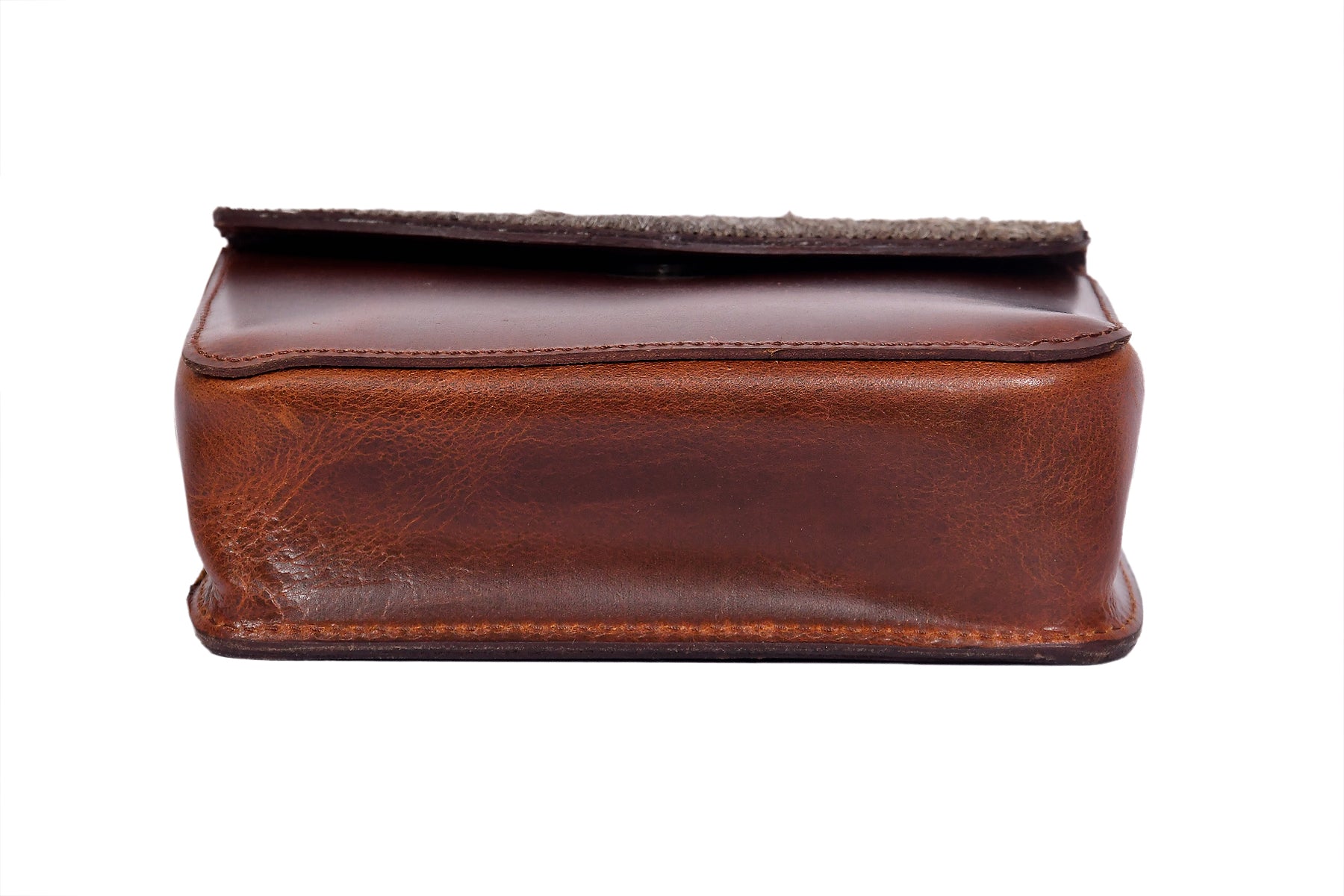 Premium Brown Leather Hairon Sling Bag Lightweight Everyday Crossbody