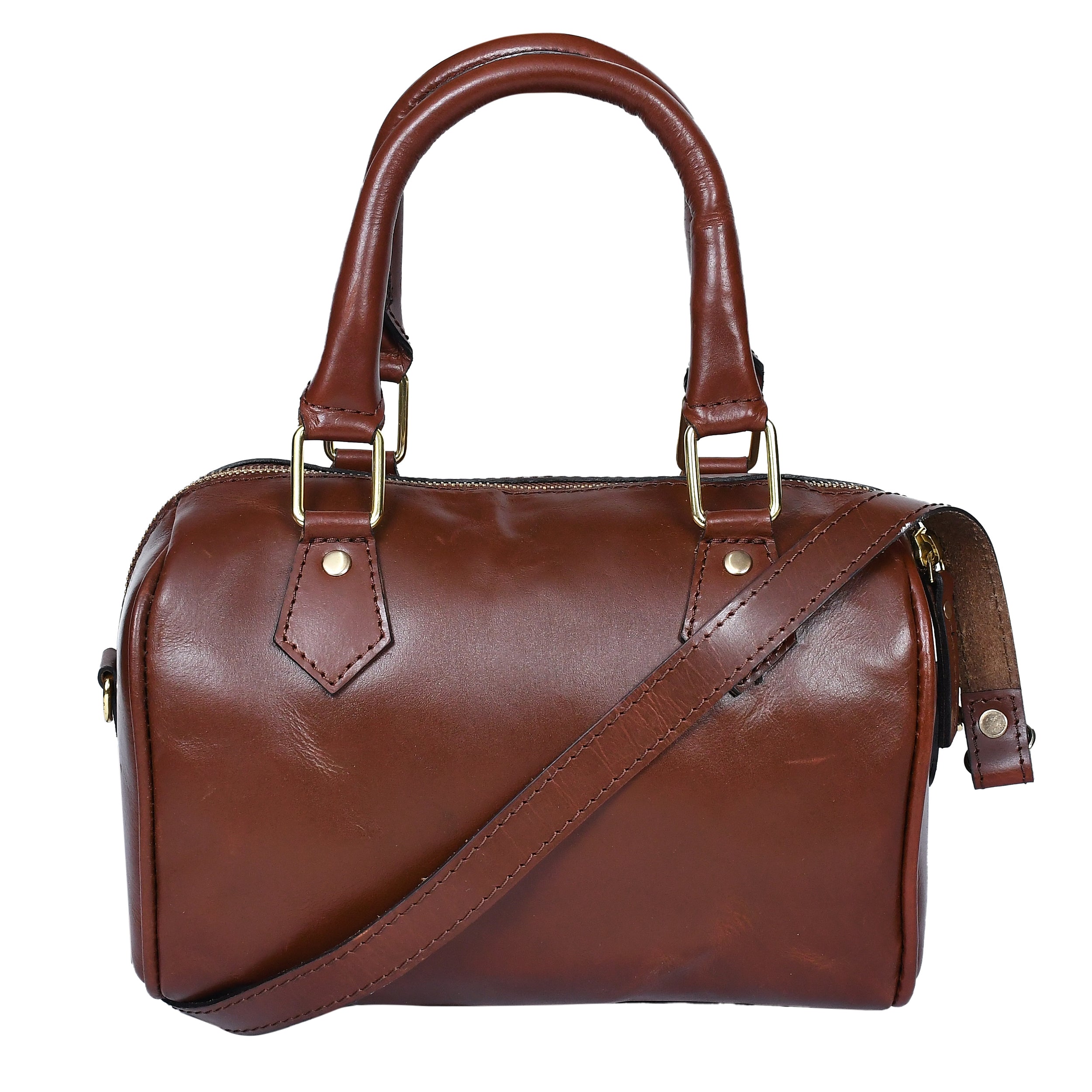 Premium Leather Handbag with Detachable Shoulder Strap