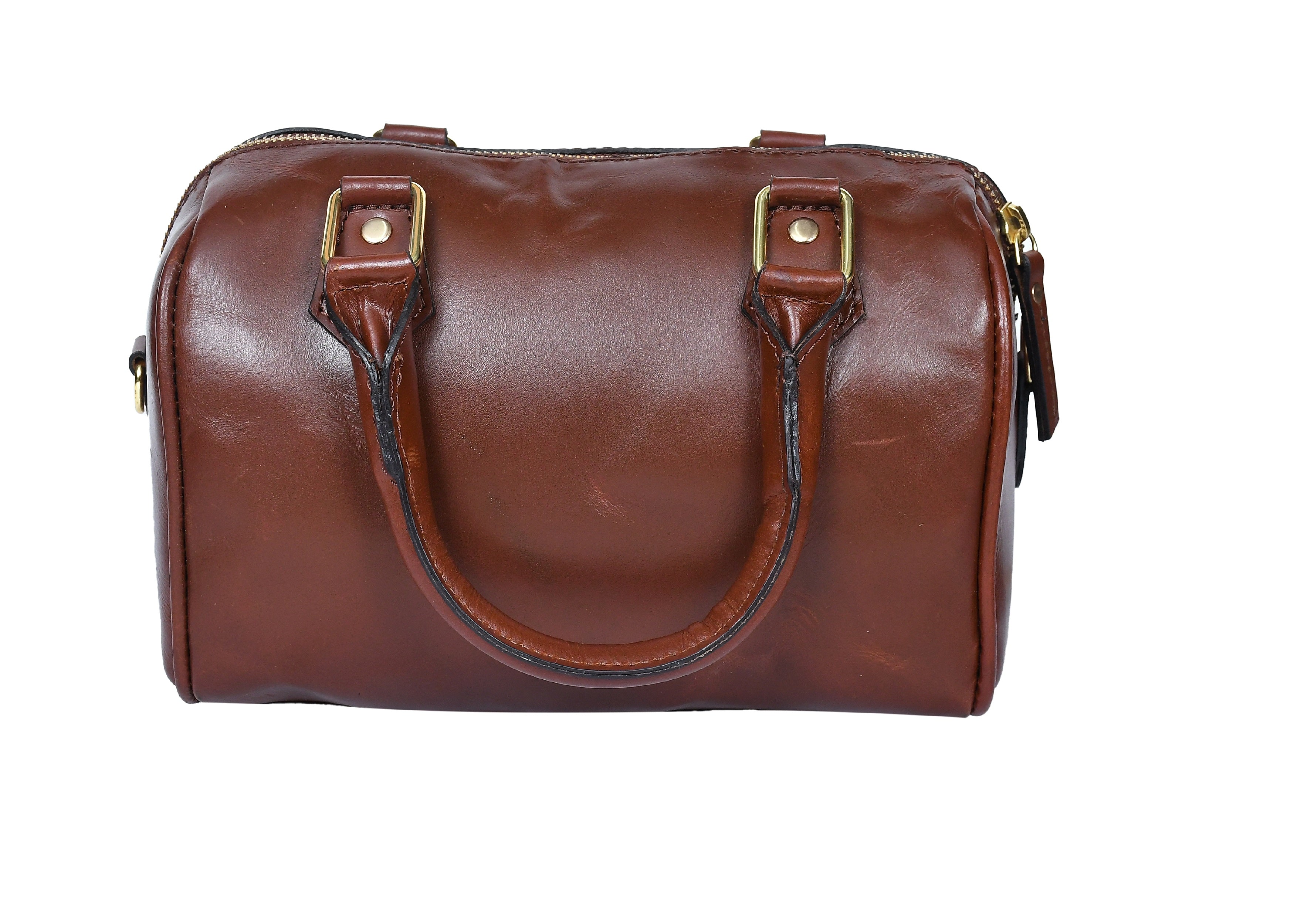 Premium Leather Handbag with Detachable Shoulder Strap
