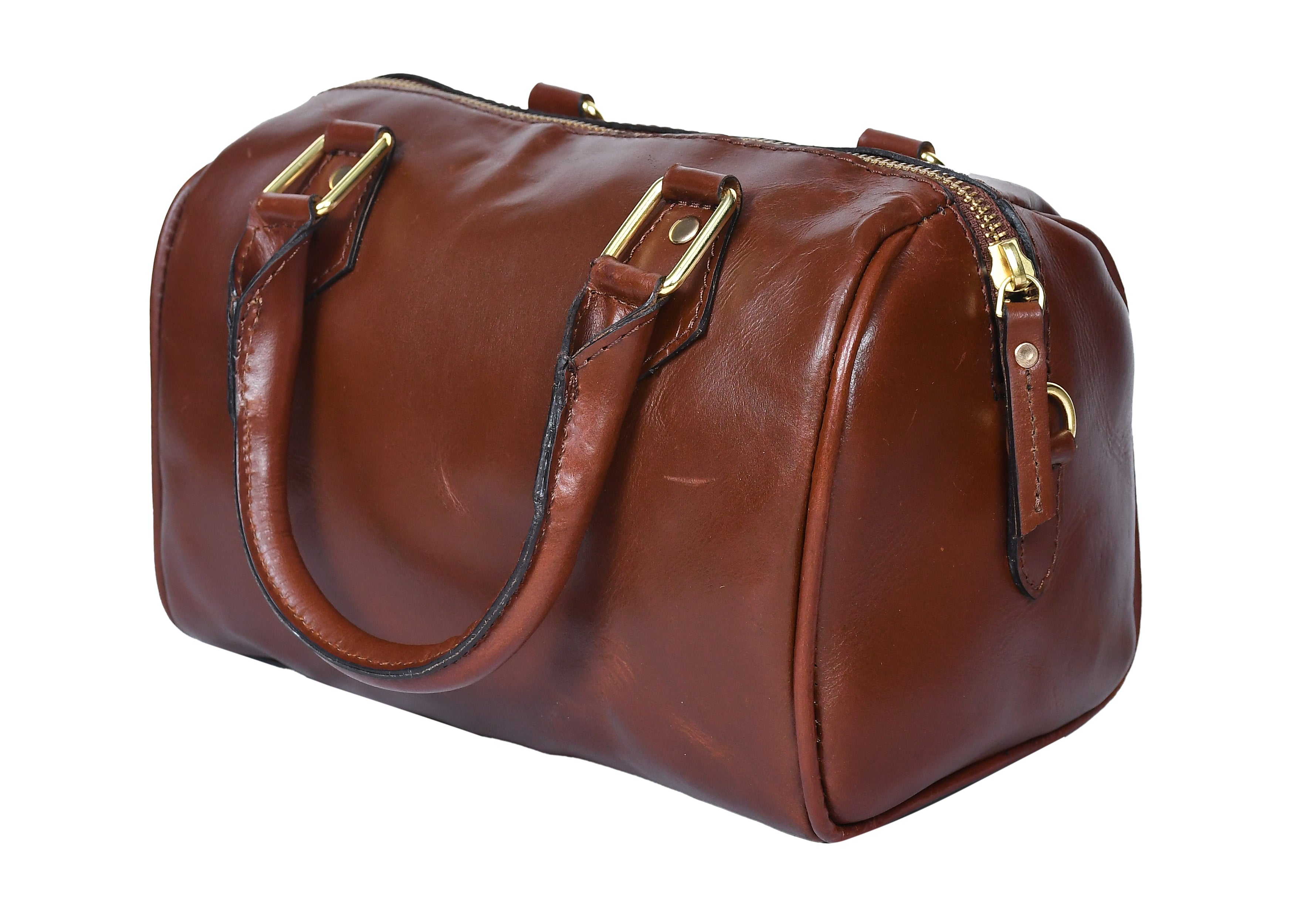 Premium Leather Handbag with Detachable Shoulder Strap
