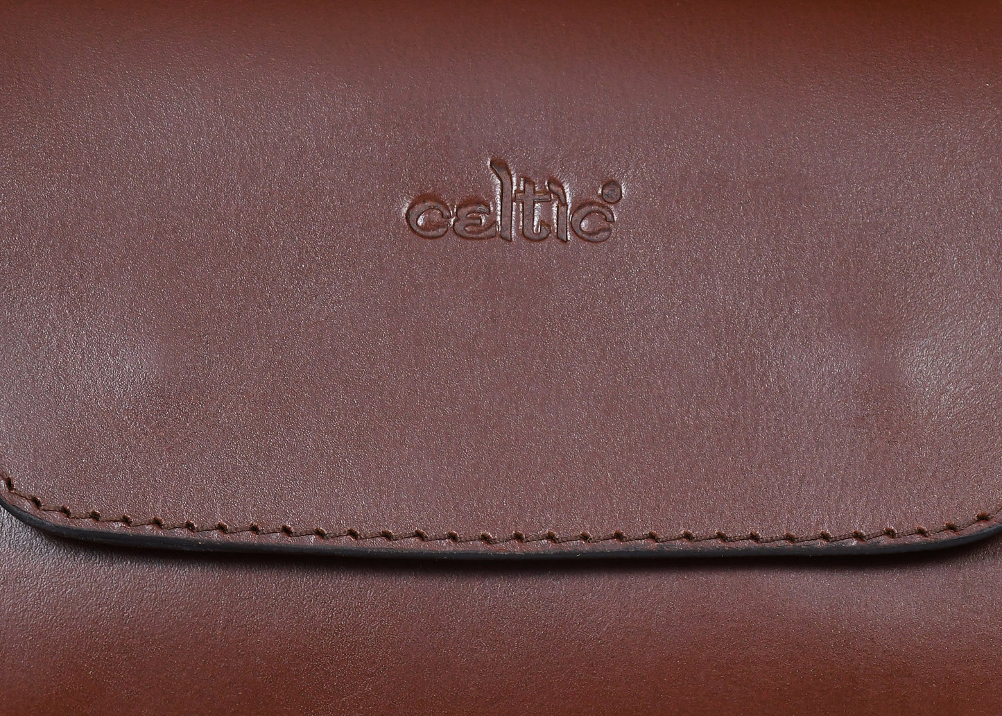 Celtic brown color pure leather sling bag with extra storage for girls and women | Party wear - CELTICINDIA