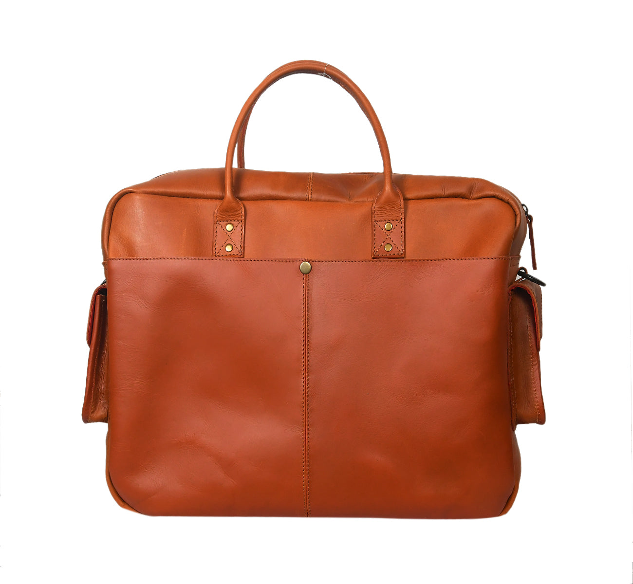 Unisex Leather Messenger & Travel Satchel Bag with Adjustable Shoulder Strap