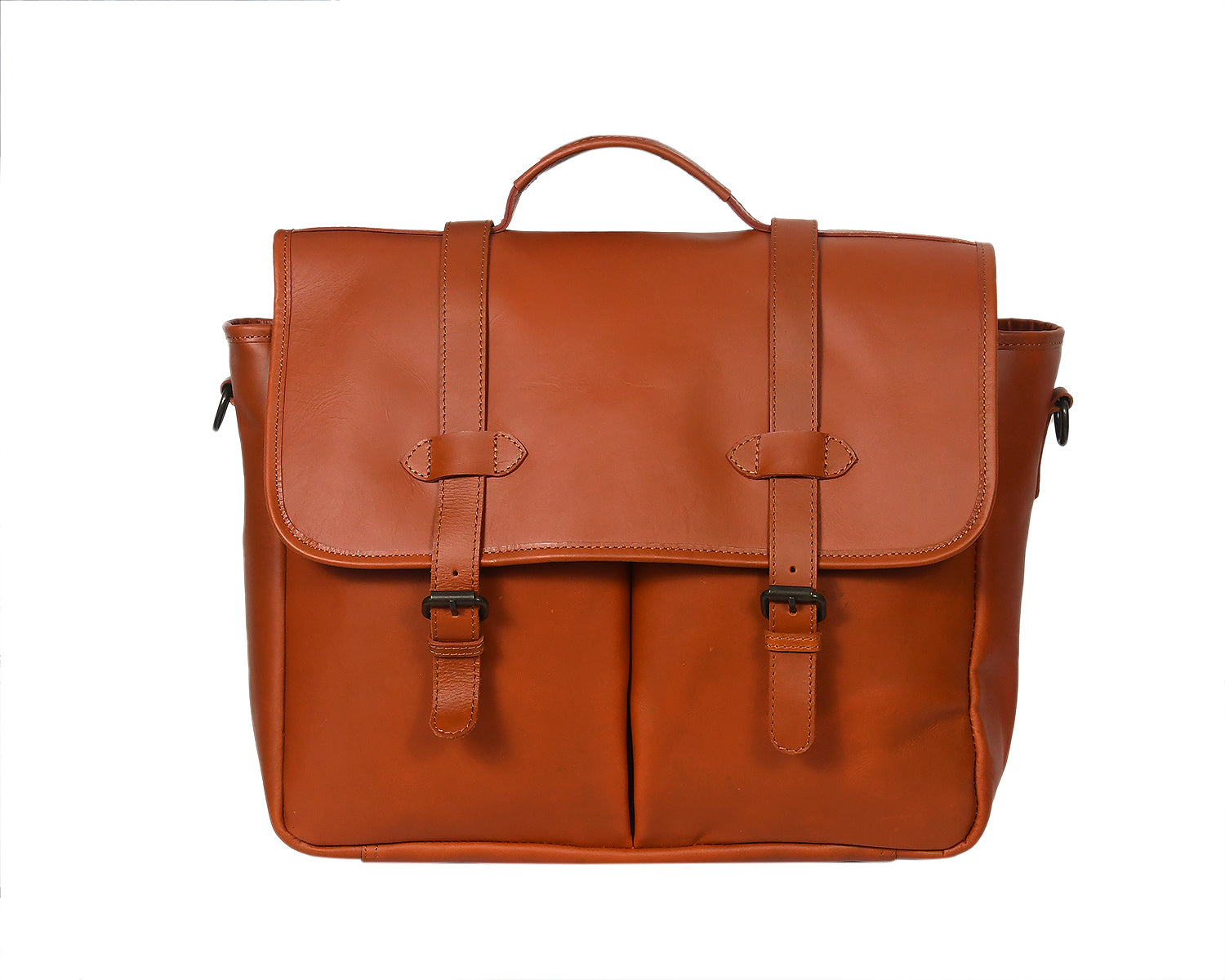 Premium Leather Satchel Sling Bag for Office & Everyday Use with Adjustable Strap