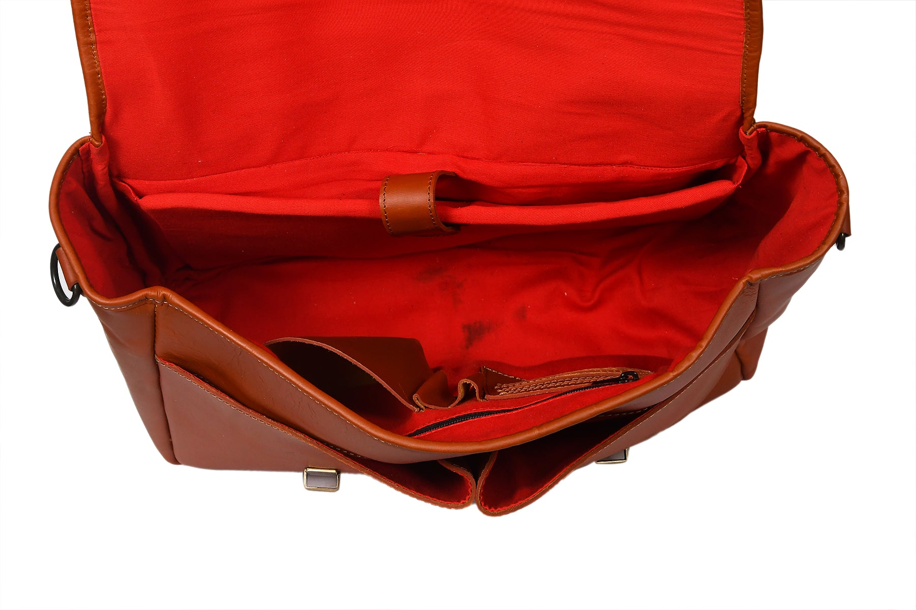 Premium Leather Satchel Sling Bag for Office & Everyday Use with Adjustable Strap