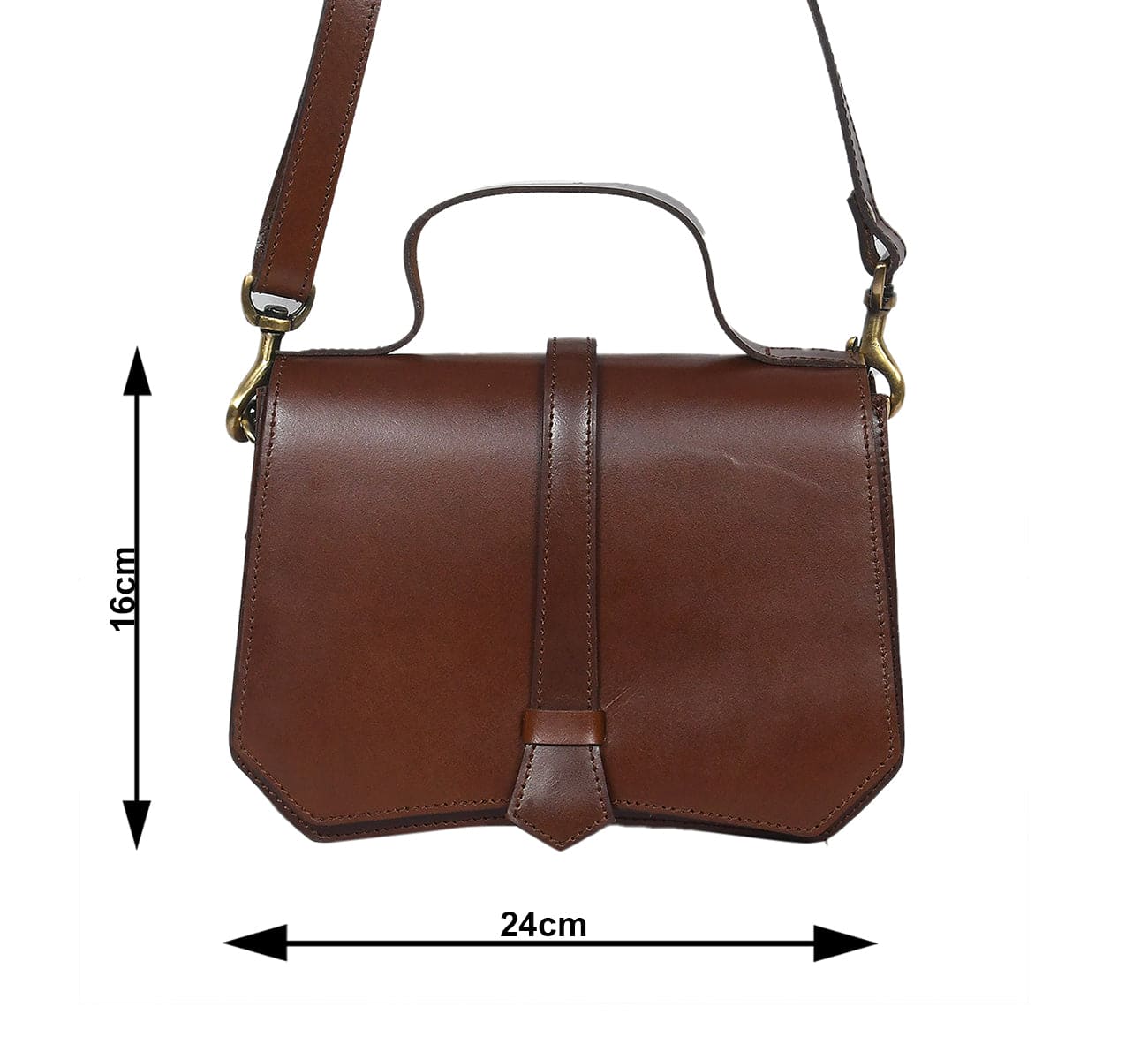 Classic Brown Leather Sling Bag - The Epitome of Style and Functionality. - CELTICINDIA