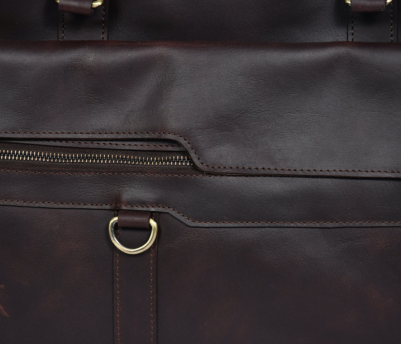 Unisex Premium Leather Laptop & Office Briefcase Spacious Work & Travel Bag