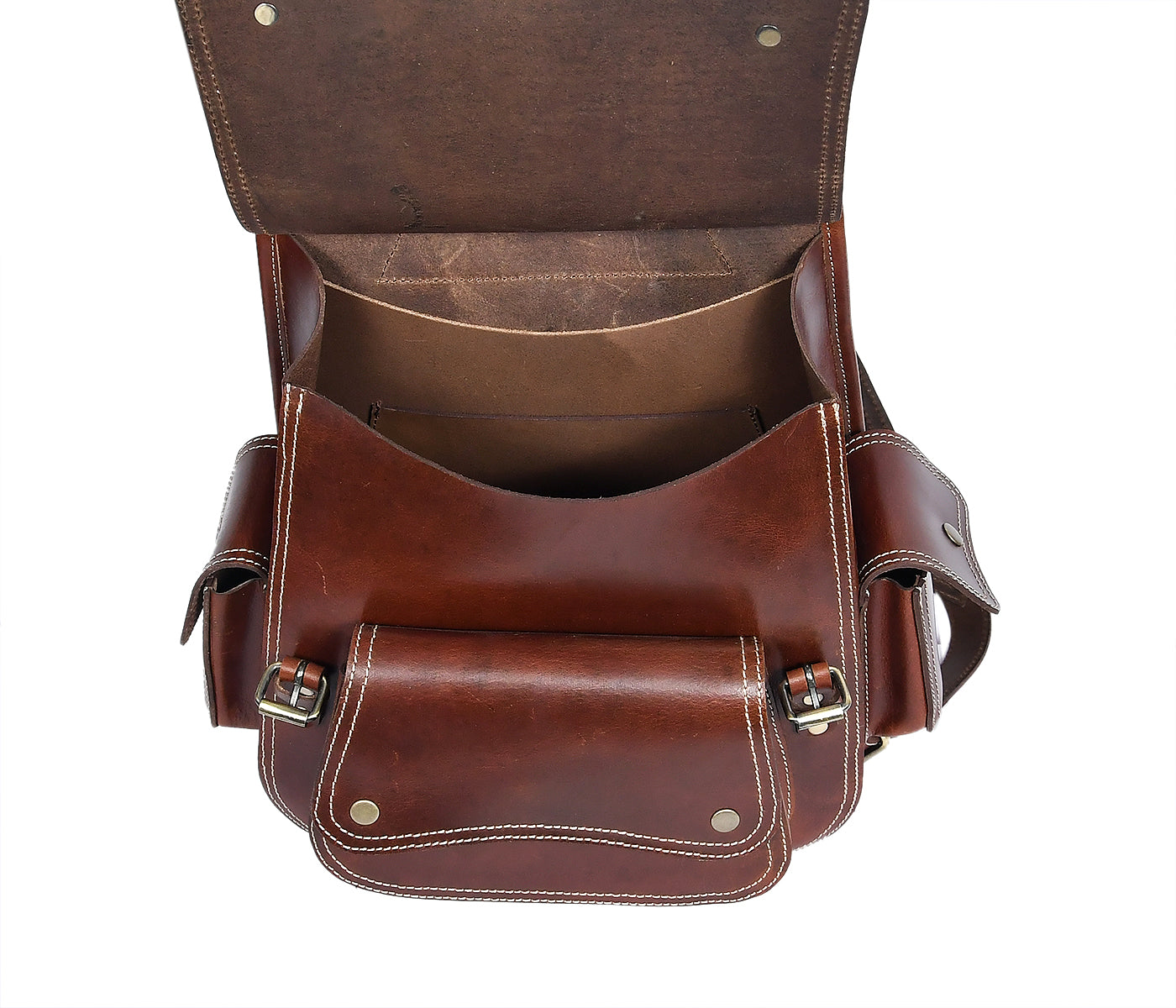 Elevate Your Style with Our Classic Brown Leather Backpack. - CELTICINDIA