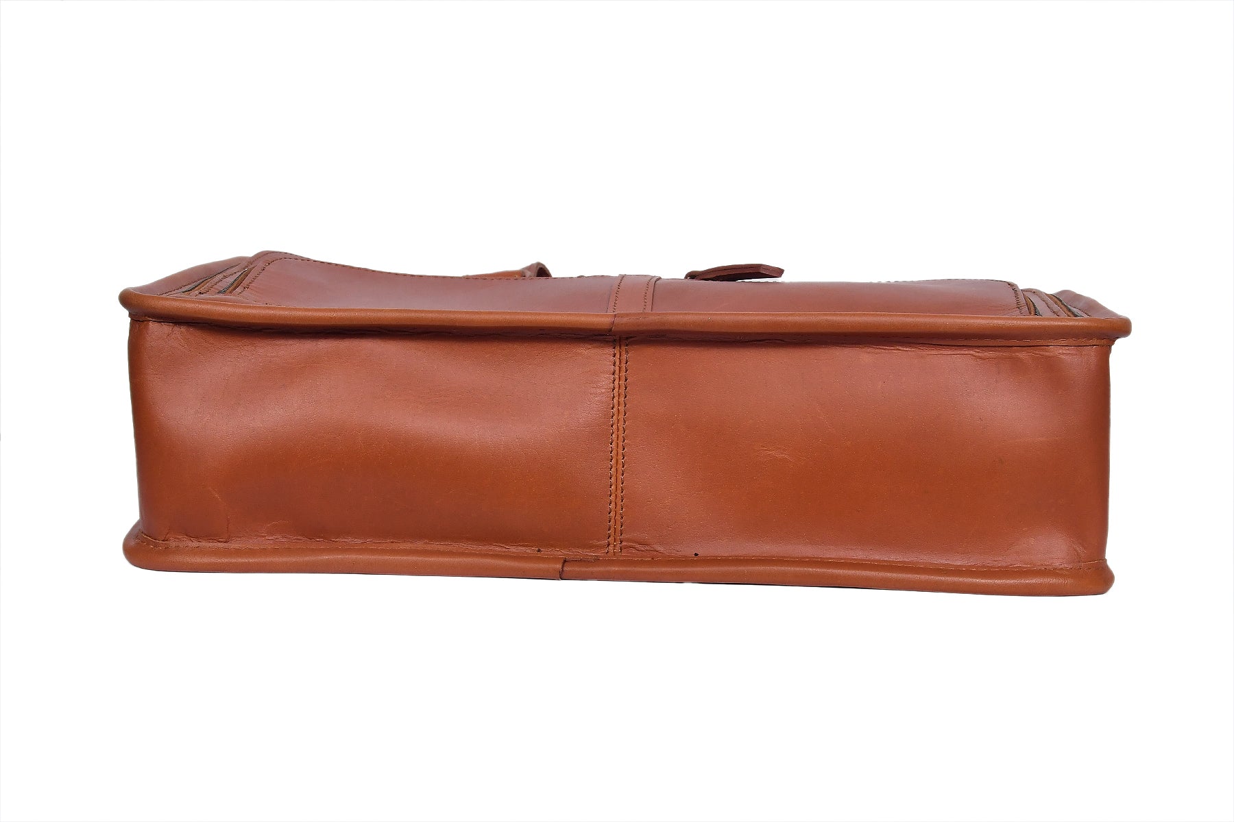 Premium Leather Laptop Office Bag with Multi Pockets & Adjustable Shoulder Strap
