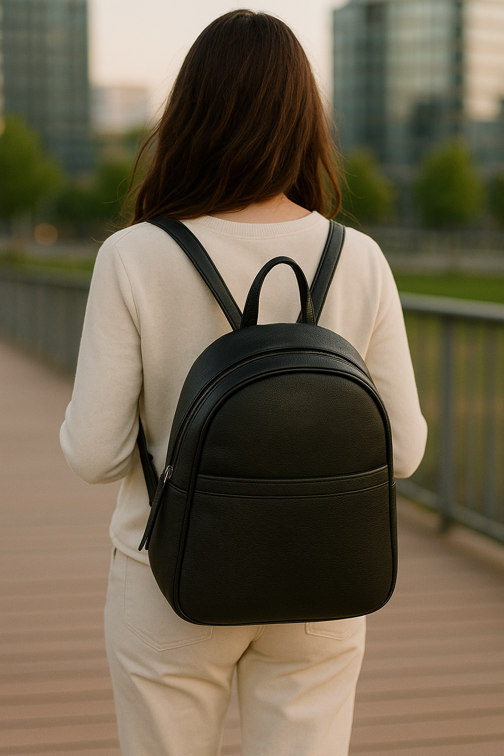 Tan NDM Leather Backpack: Elevate Your Style with Timeless Elegance. Art: BG-1580