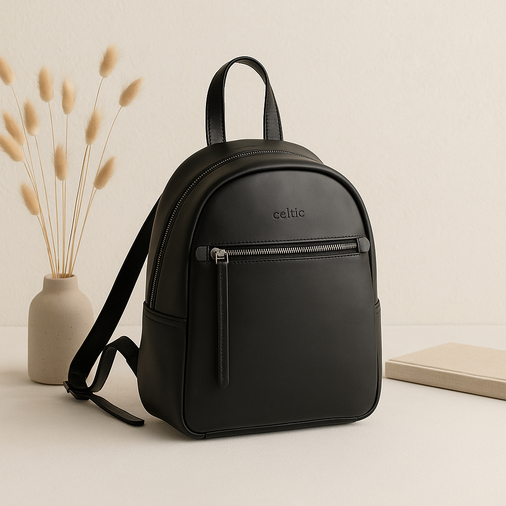 Stylish Small Leather Backpack: Durable & Chic Carryall, Art: BG-1575