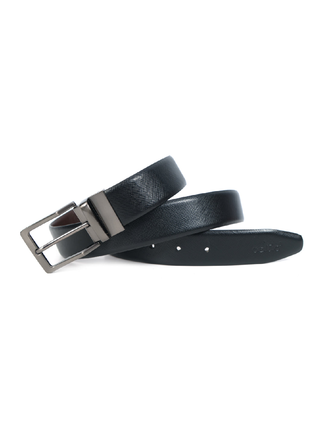 Unisex Reversible LeatherBelt Dual-Tone Brown Black Rotating Buckle Casual Formal