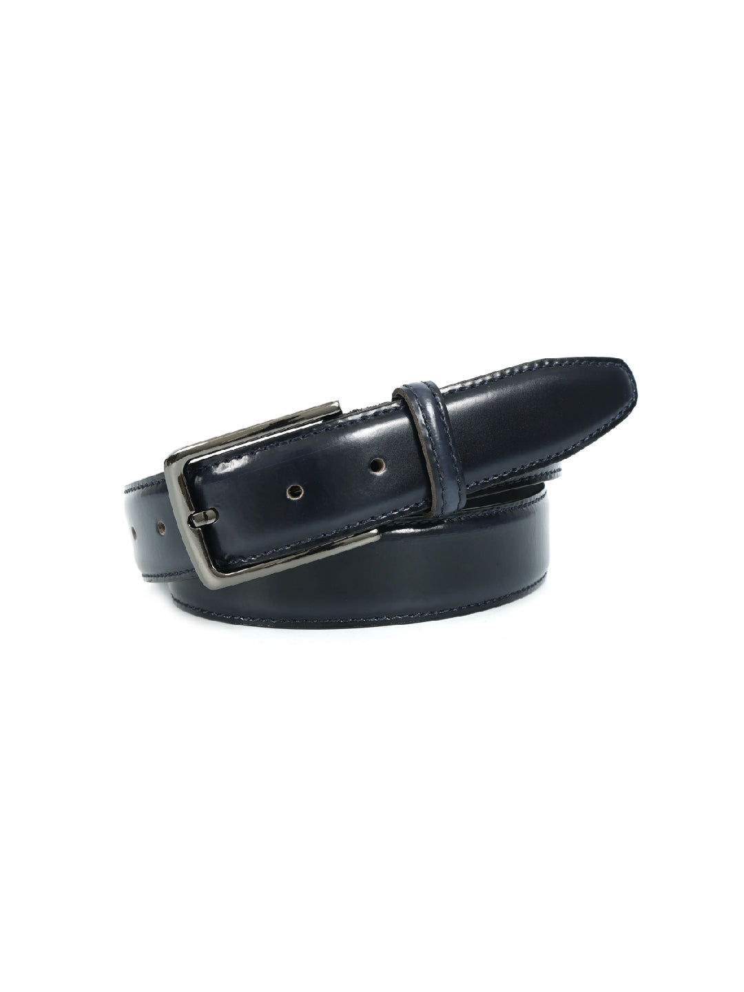 Stylish Black Leather Belt for Men with Silver Buckle – Formal & Casual Genuine Leather Waist Belt ART:-LB-903