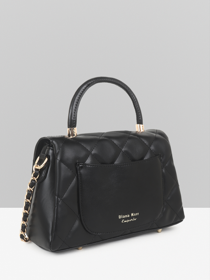 Premium Synthetic Black Handbag Elegant, Durable & Timeless Accessory, ART:-DK-2011