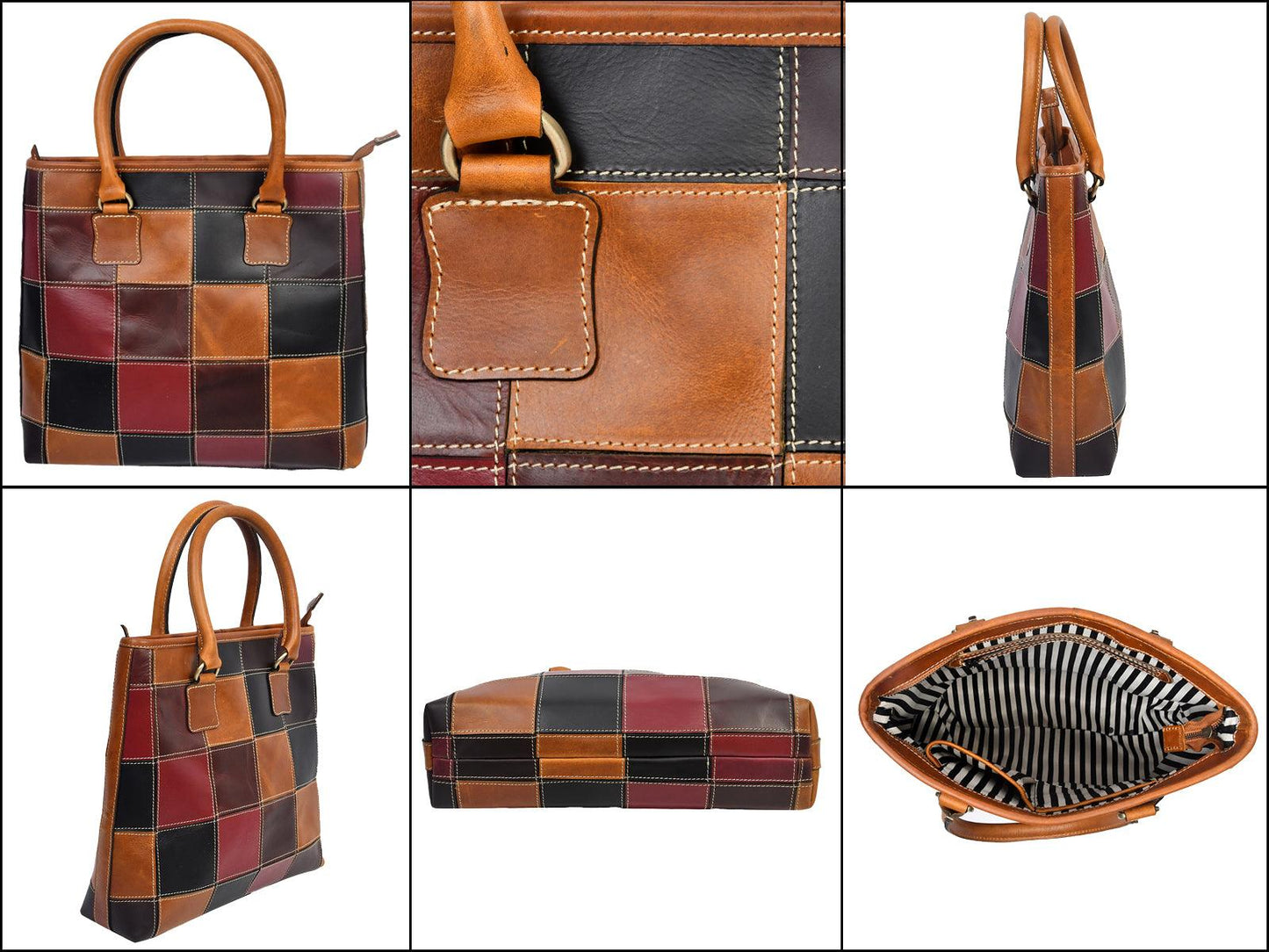 Celtic Leather Tote Bag - CELTICINDIA