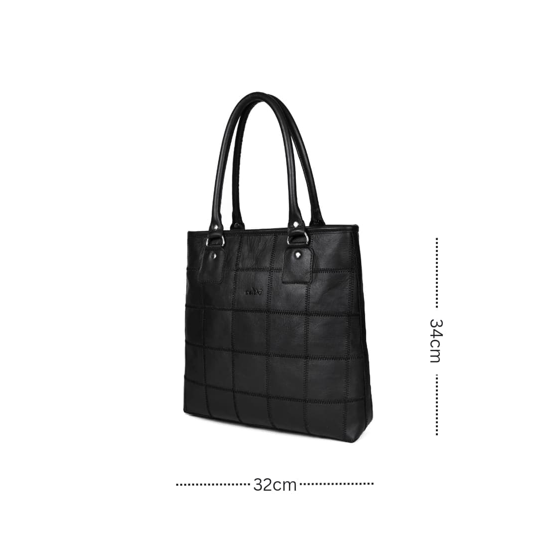 "Sophisticated Simplicity: Elevate Your Style with our Timeless Black Tote Bag" Art: BG-1141-Z