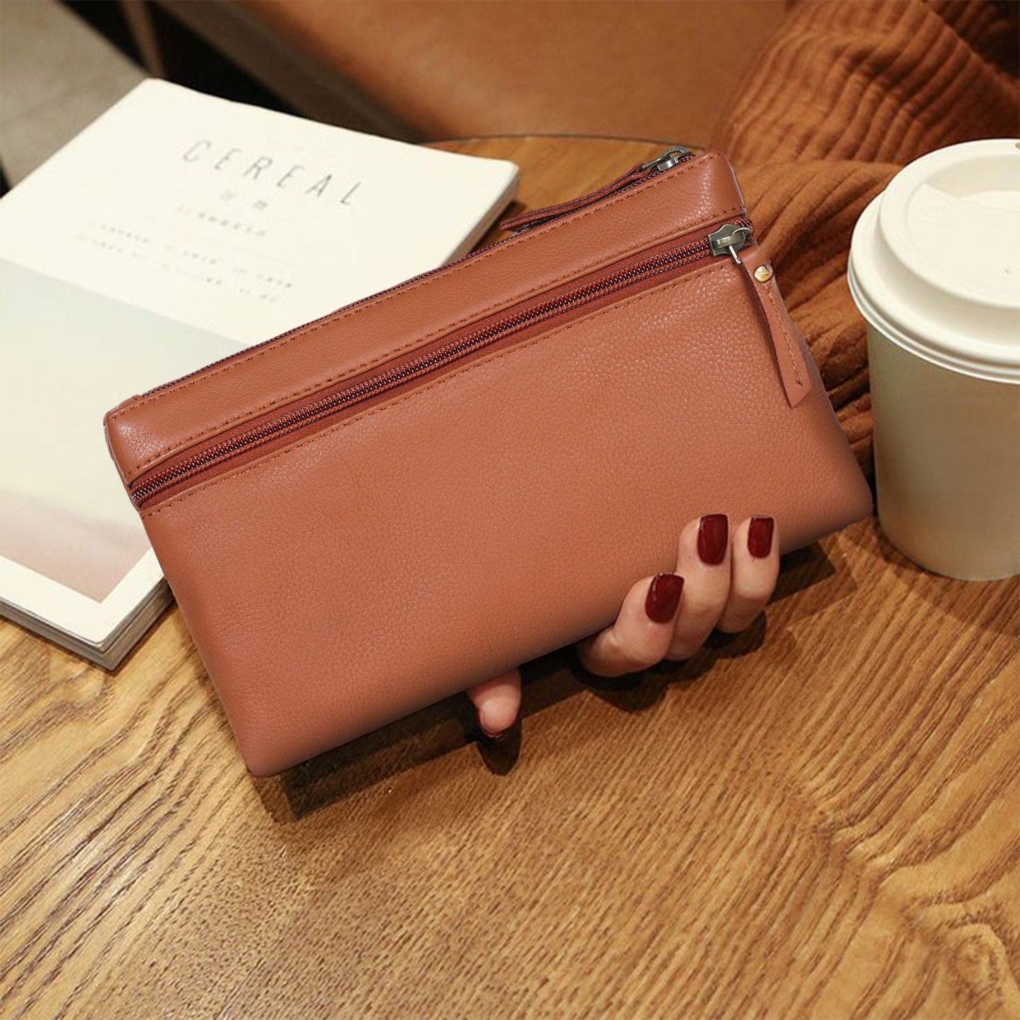 Effortless Elegance: Tan Soft Leather Sling Bag for Stylish Convenience. Art: BG-1584