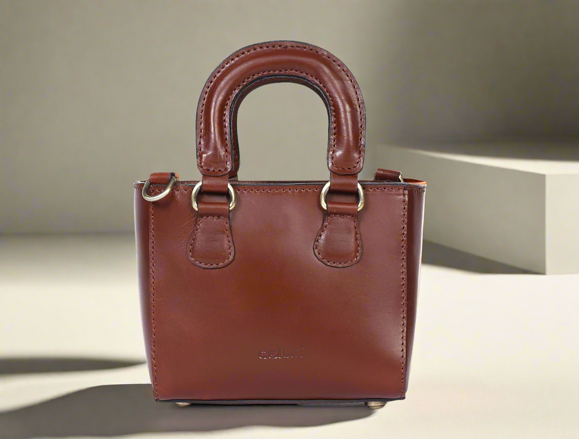 Brown&Black Leather Sling Bag: Elevate Your Urban Style, Art: BG-1569