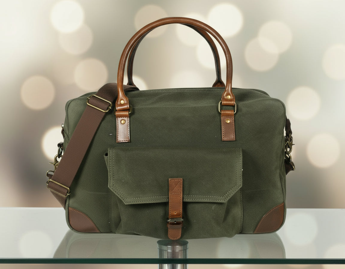 Elevate Your Travels with Our Stylish Canvas Duffle Bag. - CELTICINDIA