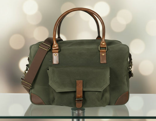 Elevate Your Travels with Our Stylish Canvas Duffle Bag. - CELTICINDIA