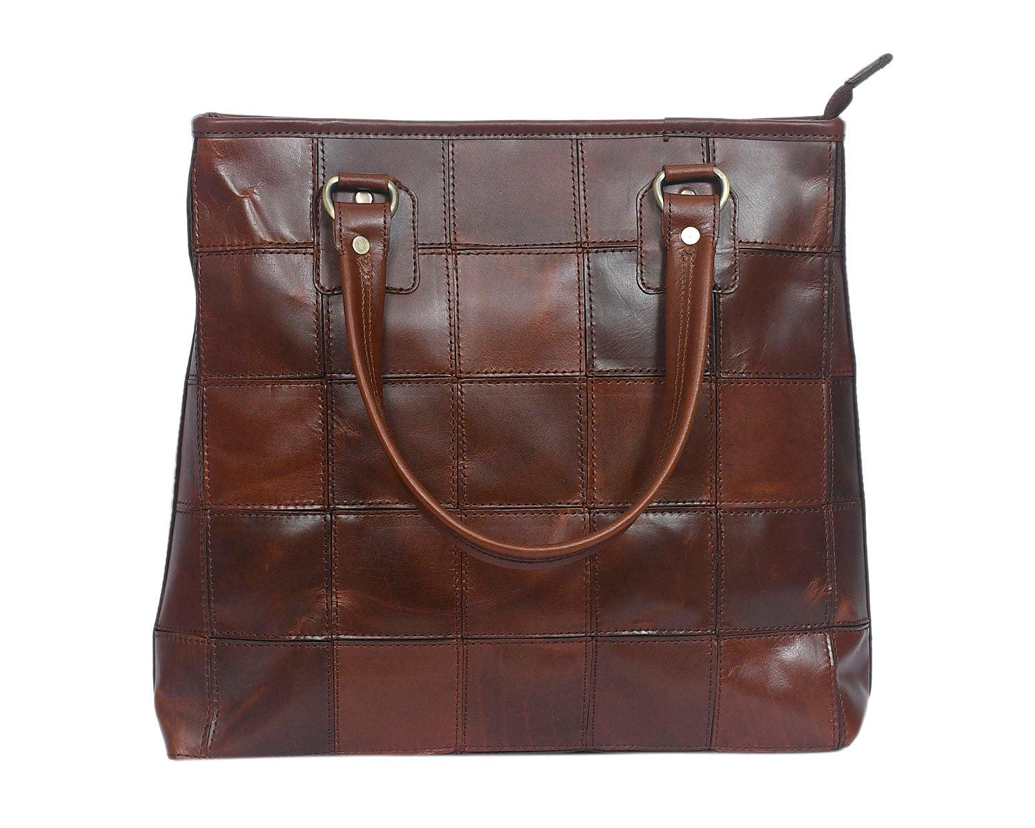 Celtic Premium Tote Leather Bag | Color Brown | Gift Bag - CELTICINDIA
