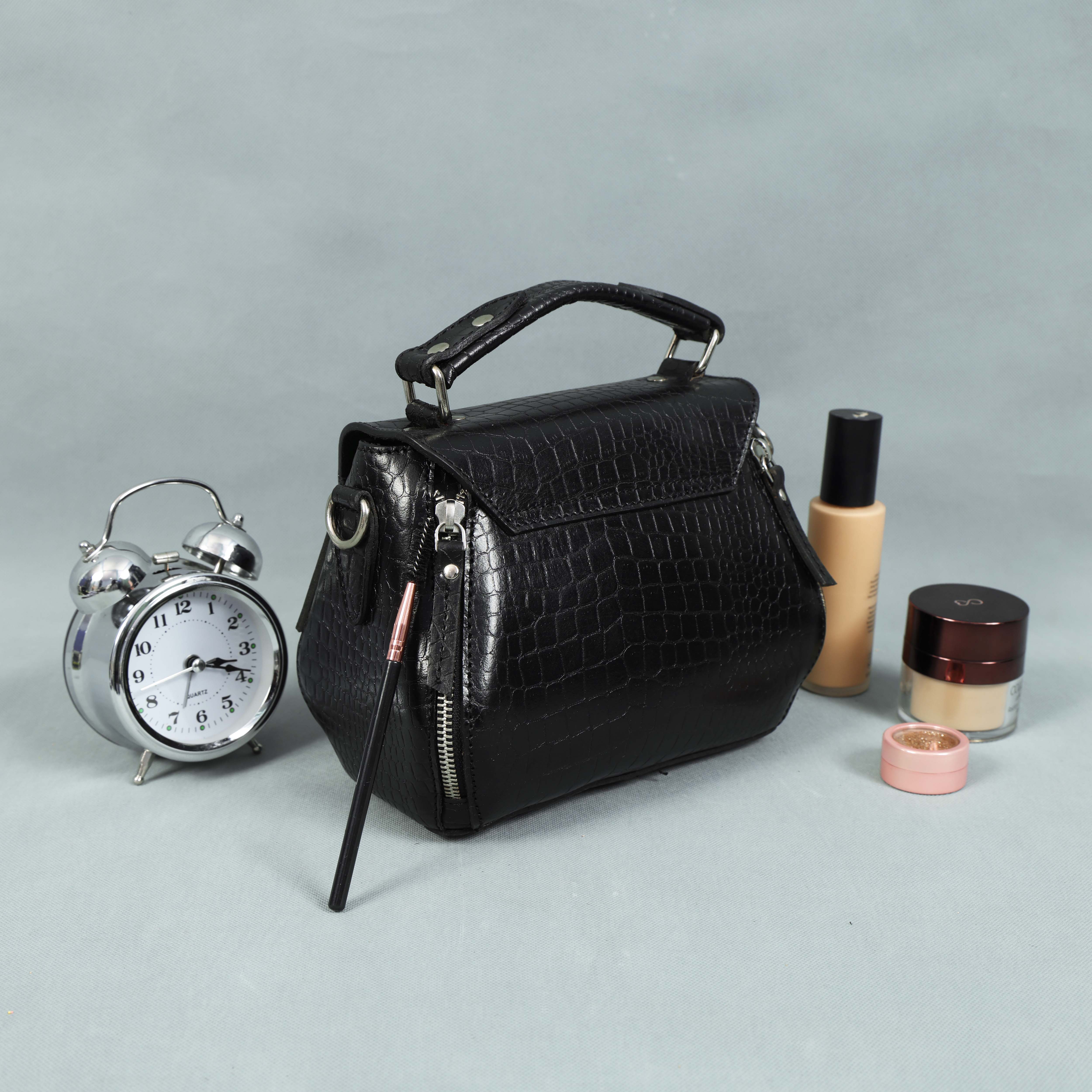 pure leather sling bag with extra storage for girls and women | Party wear, Art: BG-1568-C