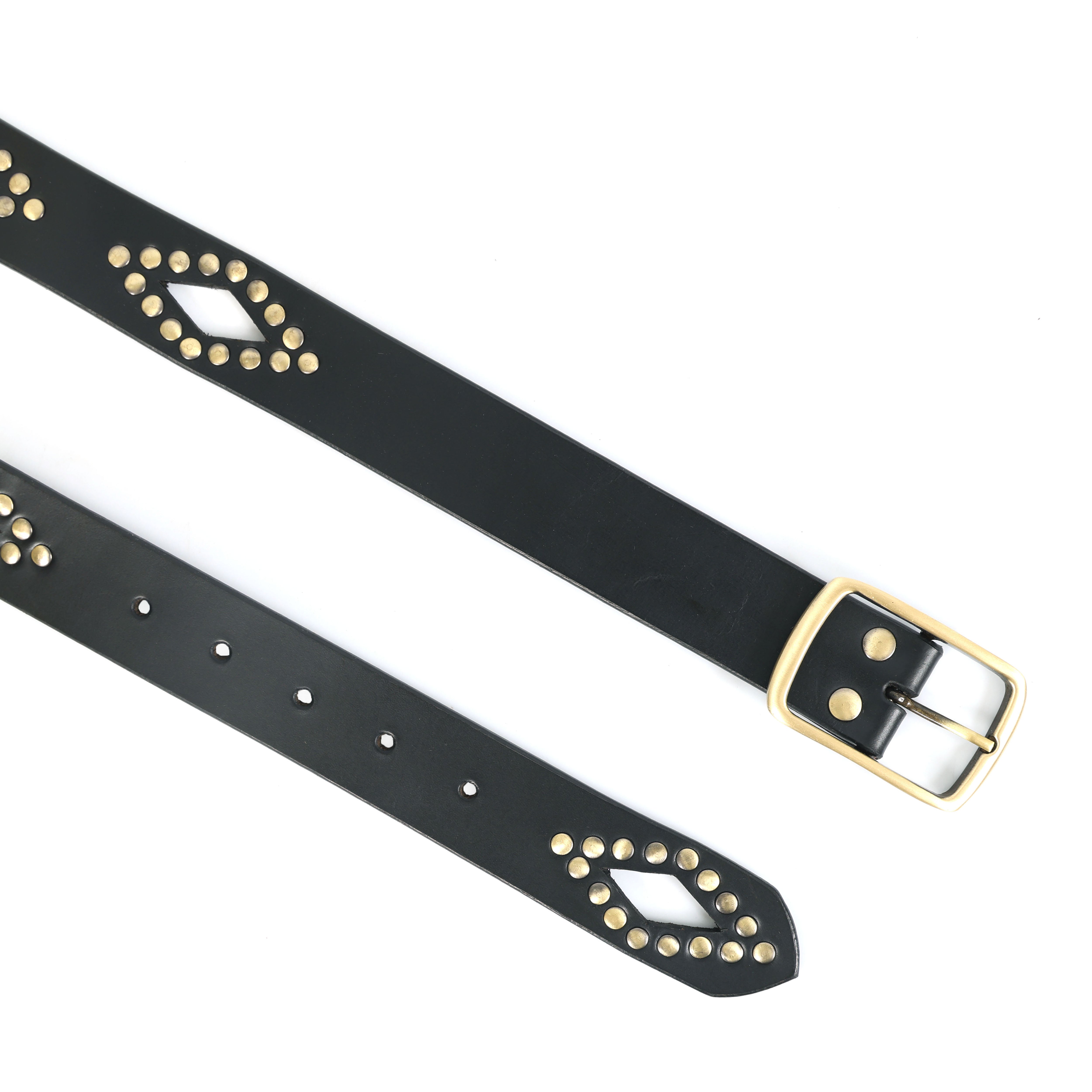 Celtic Trendy Black Studded Belt for Men | Adjustable Stylish Fashion Belt for Jeans & Casual Outfits