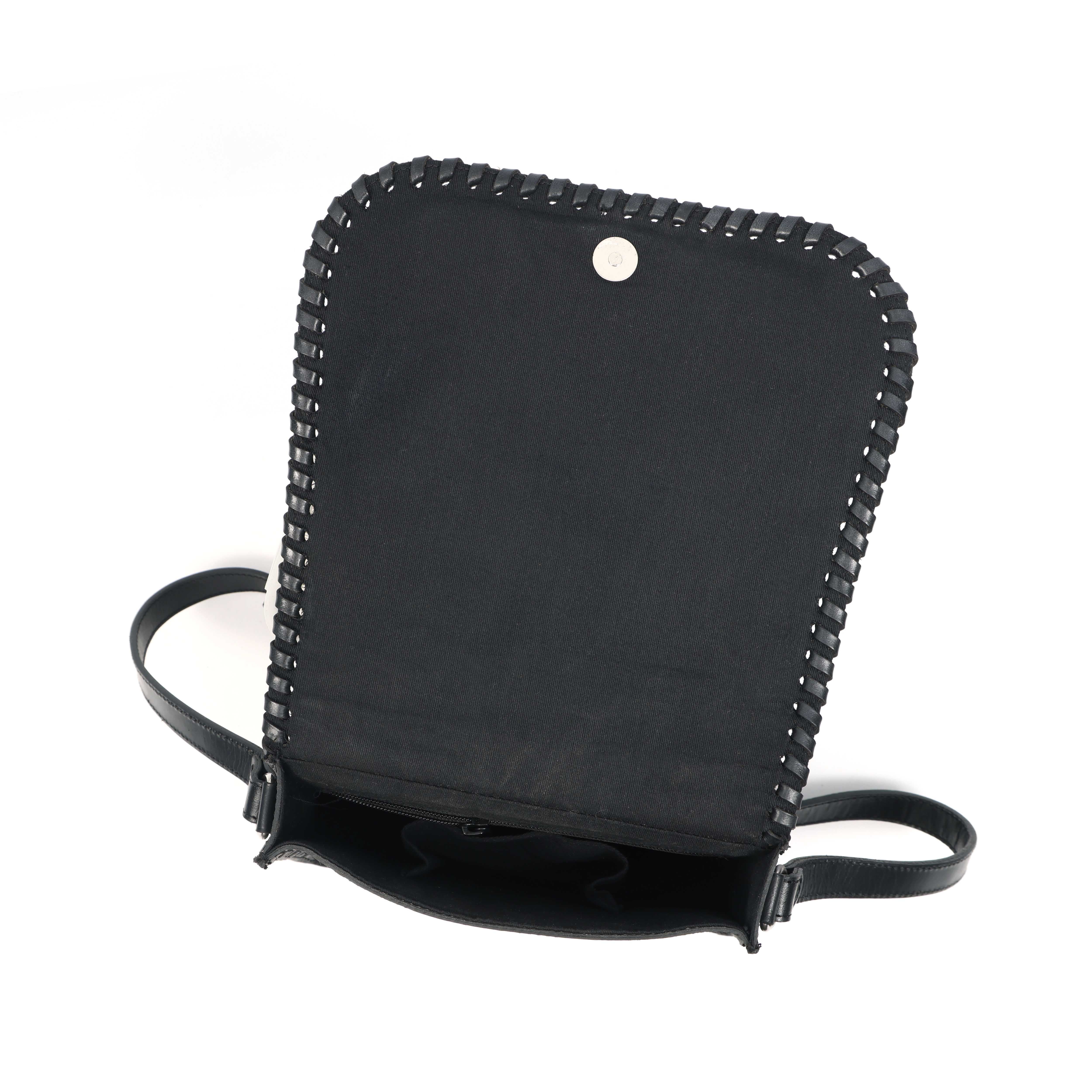Hand-Carved Leather Sling Bag  Artisan Craftsmanship & Timeless Style. BG-1615