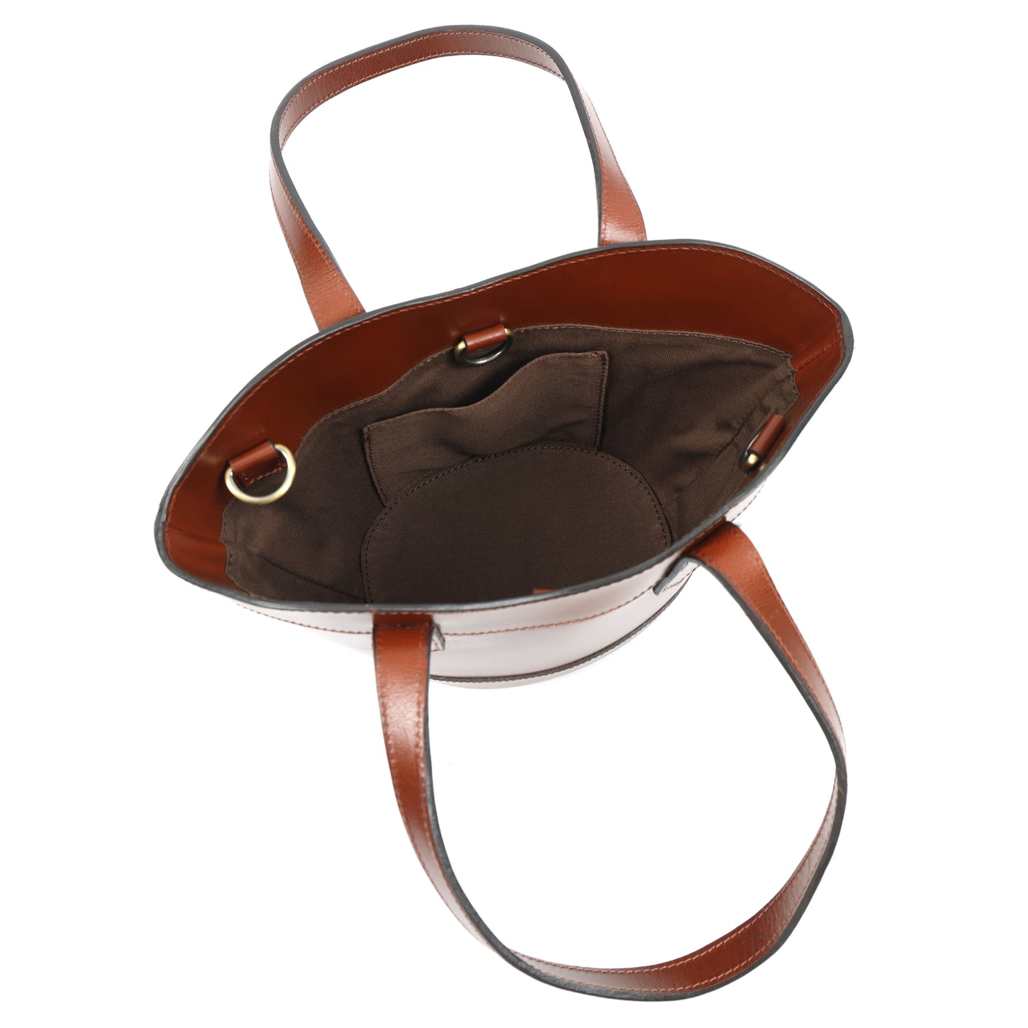 Genuine Leather Brown crossbody Bag | Classic bag with top handle for Women