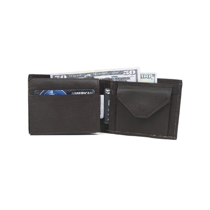 Sleek Black Leather Wallet - Style and Practicality Combined, Art:- LA-1408